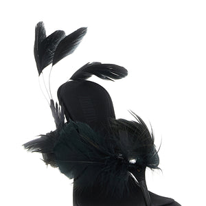 Paris Texas Lidia Feather Thong Mules