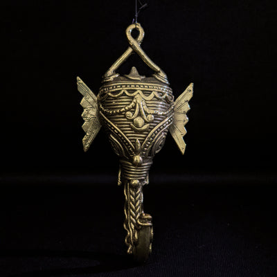 Handmade Dhokra Elephant Head Hander