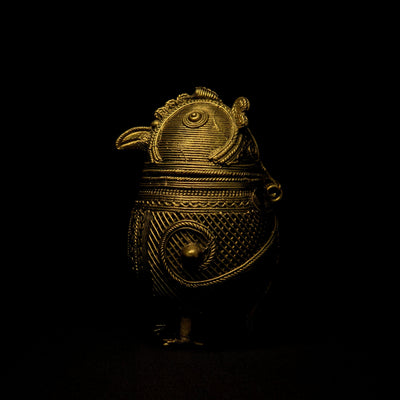 Handmade Dhokra Owl Box
