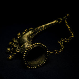 Handmade Brown Dhokra - Royal Ch-Turi for Decorative