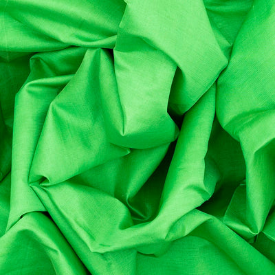 Mint Green Handloom Poly Cotton Saree With Zari Border-Mint Green