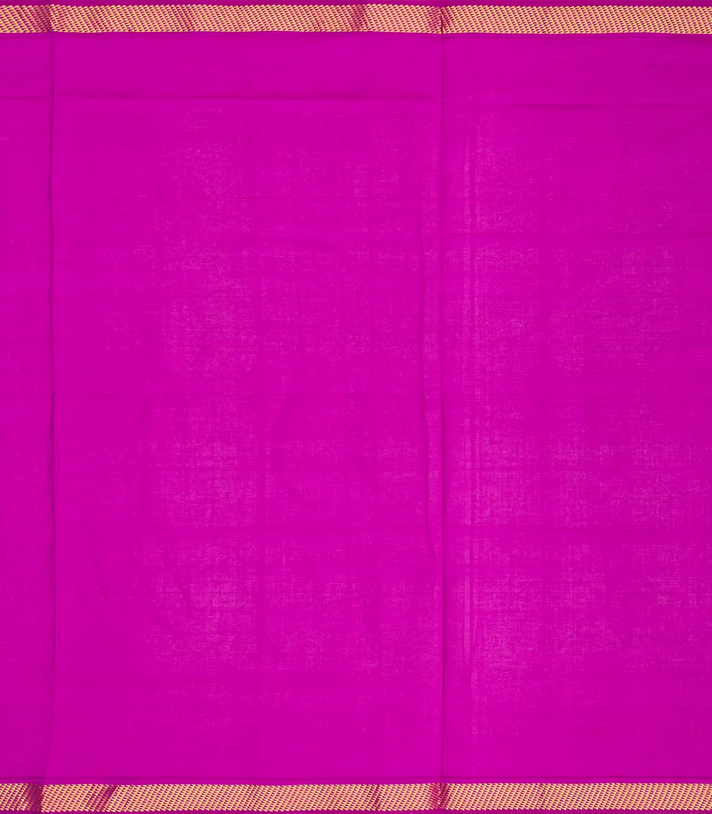 Mint Green Handloom Poly Cotton Saree With Zari Border-Mint Green