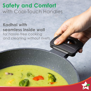 Duralite Die-Cast Kadhai with Lid | 24 cm | 2.4 L |