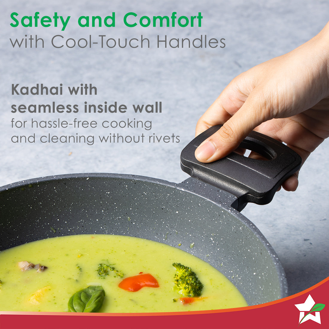 Duralite Die-Cast Kadhai with Lid | 24 cm | 2.4 L |