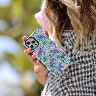 Pastel Gardens | Watercolor Elephant Floral Case