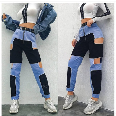 Patchwork joggers