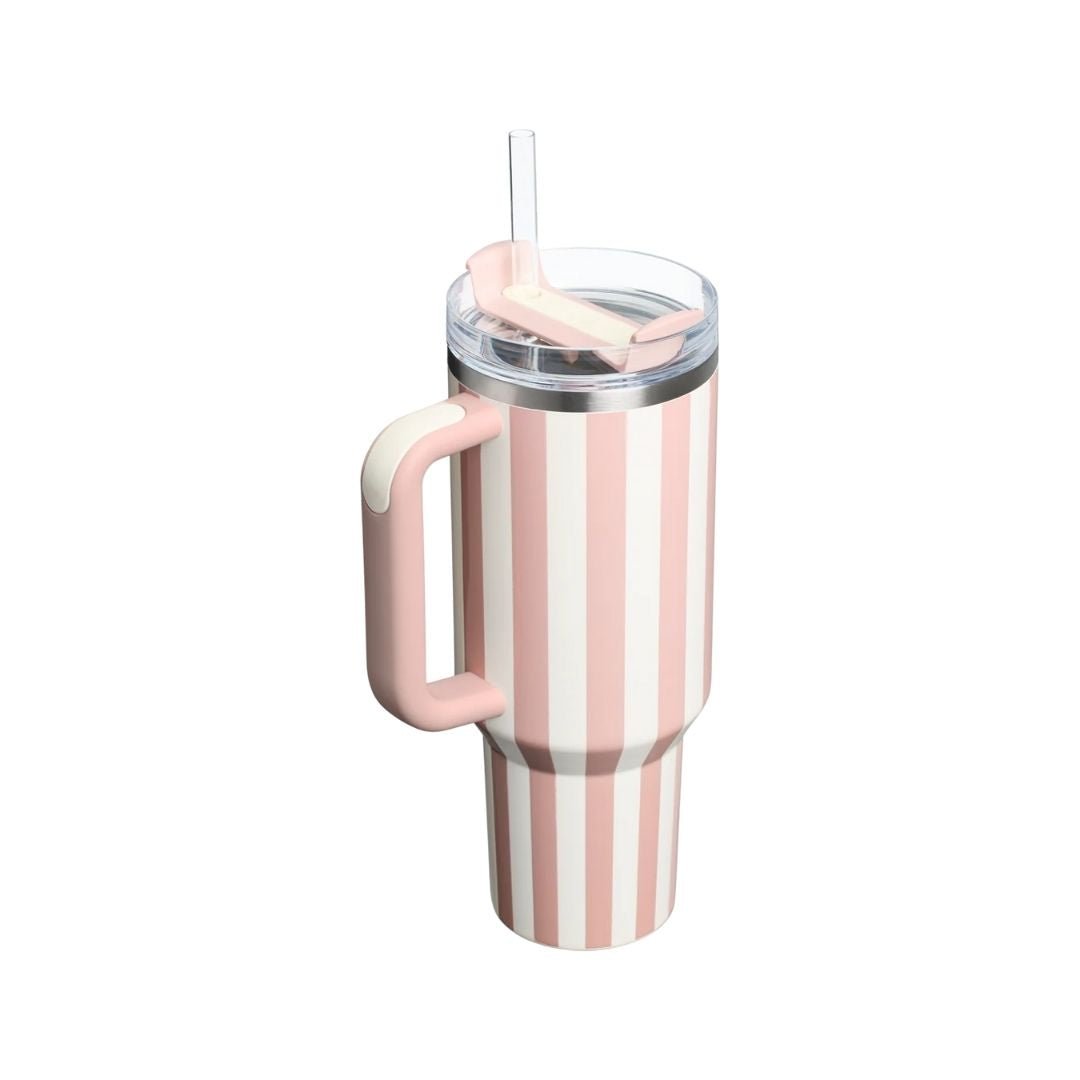 Stanley Quencher H2.0 Flowstate™ Tumbler | 40 OZ Peach Whip Cabana Gloss