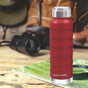 Pebble With Steel Lid Thermosteel Bottle (Milton)