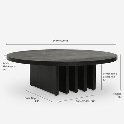 Pentwater Round Coffee Table by Sarah Sherman Samuel