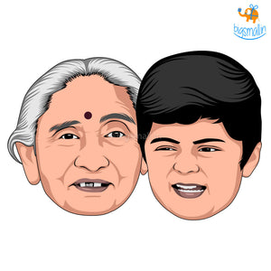 Personalized Caricature Wooden Fridge Magnet