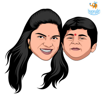 Personalized Caricature Wooden Fridge Magnet