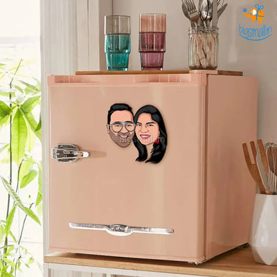 Personalized Caricature Wooden Fridge Magnet