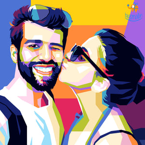 Personalized Pop Art Wooden Frame