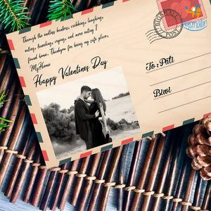 Personalized Wooden Postcard