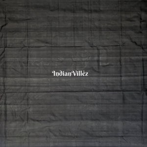 Black Red 5 Kothi Bada Pasapali Sambalpuri Silk Saree