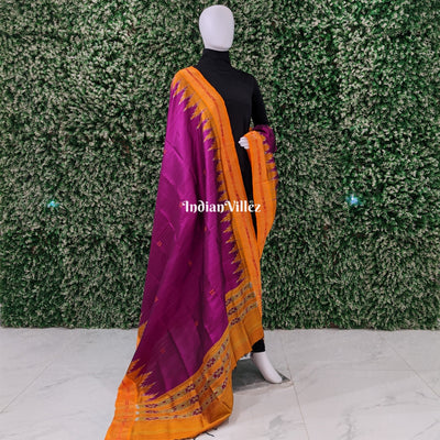 Purple Odisha Handloom Silk Dupatta