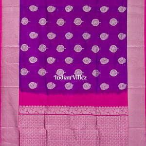 Purple & Pink Venkatagiri Silk Pattu Saree