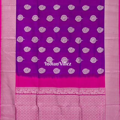 Purple & Pink Venkatagiri Silk Pattu Saree