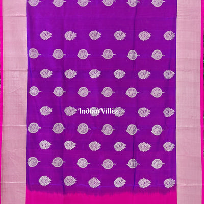 Purple & Pink Venkatagiri Silk Pattu Saree