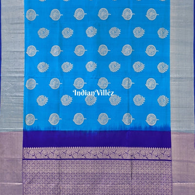 Sky Blue Venkatagiri Silk Pattu Saree