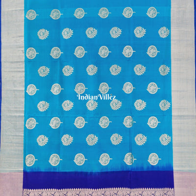 Sky Blue Venkatagiri Silk Pattu Saree