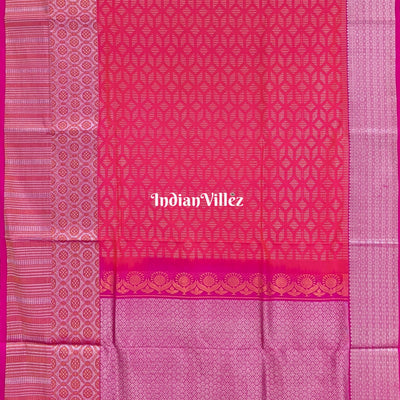 Imperial Orange Venkatagiri Silk Saree