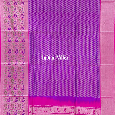 Purple South Handloom Venkatagiri Silk Saree