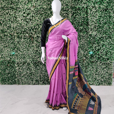 Lord Jagannath Temple Themed Gopalpur Tussar Silk Saree
