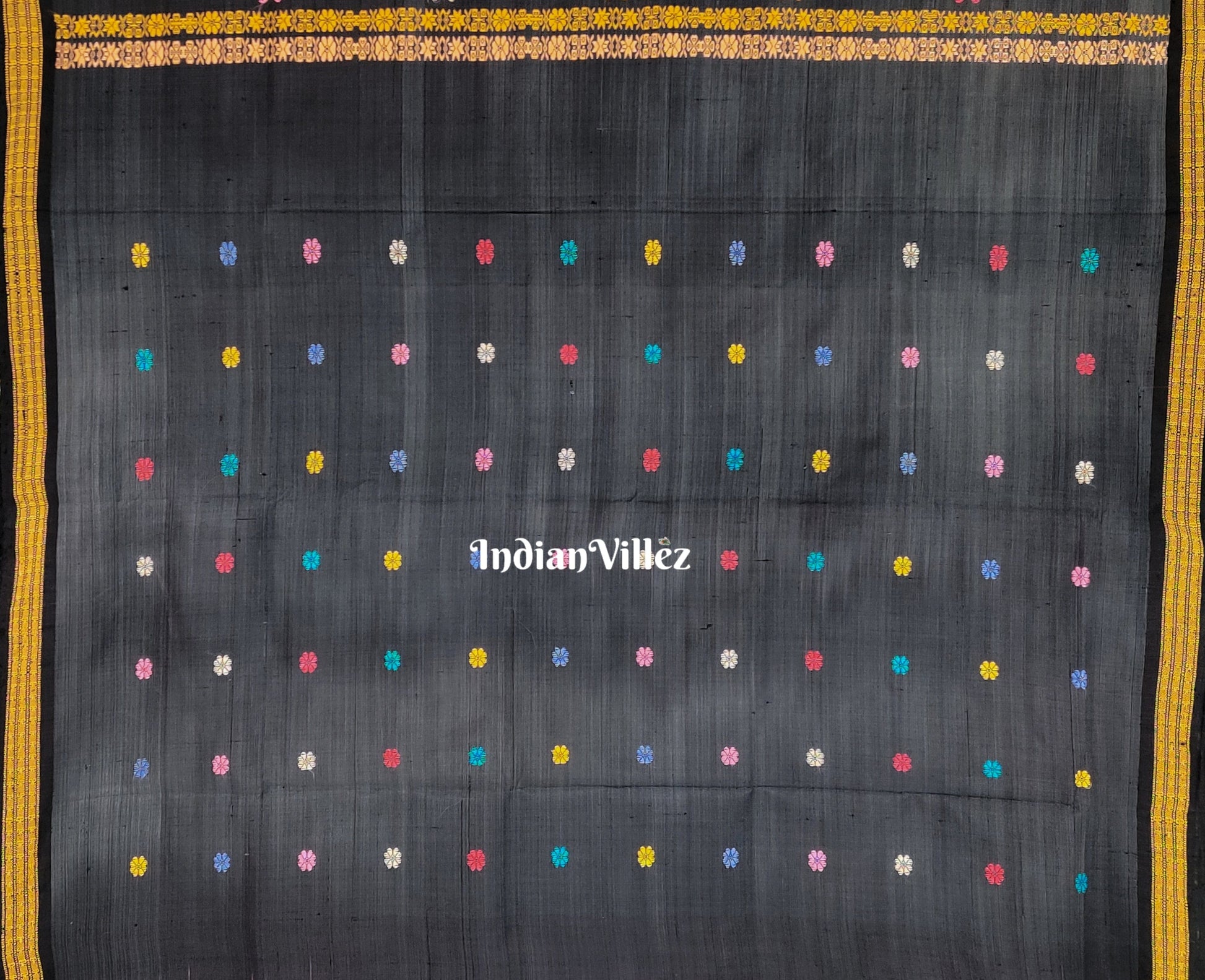 Lord Jagannath Temple Themed Gopalpur Tussar Silk Saree