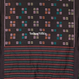 Black Odisha Handloom Contemporary Silk Saree