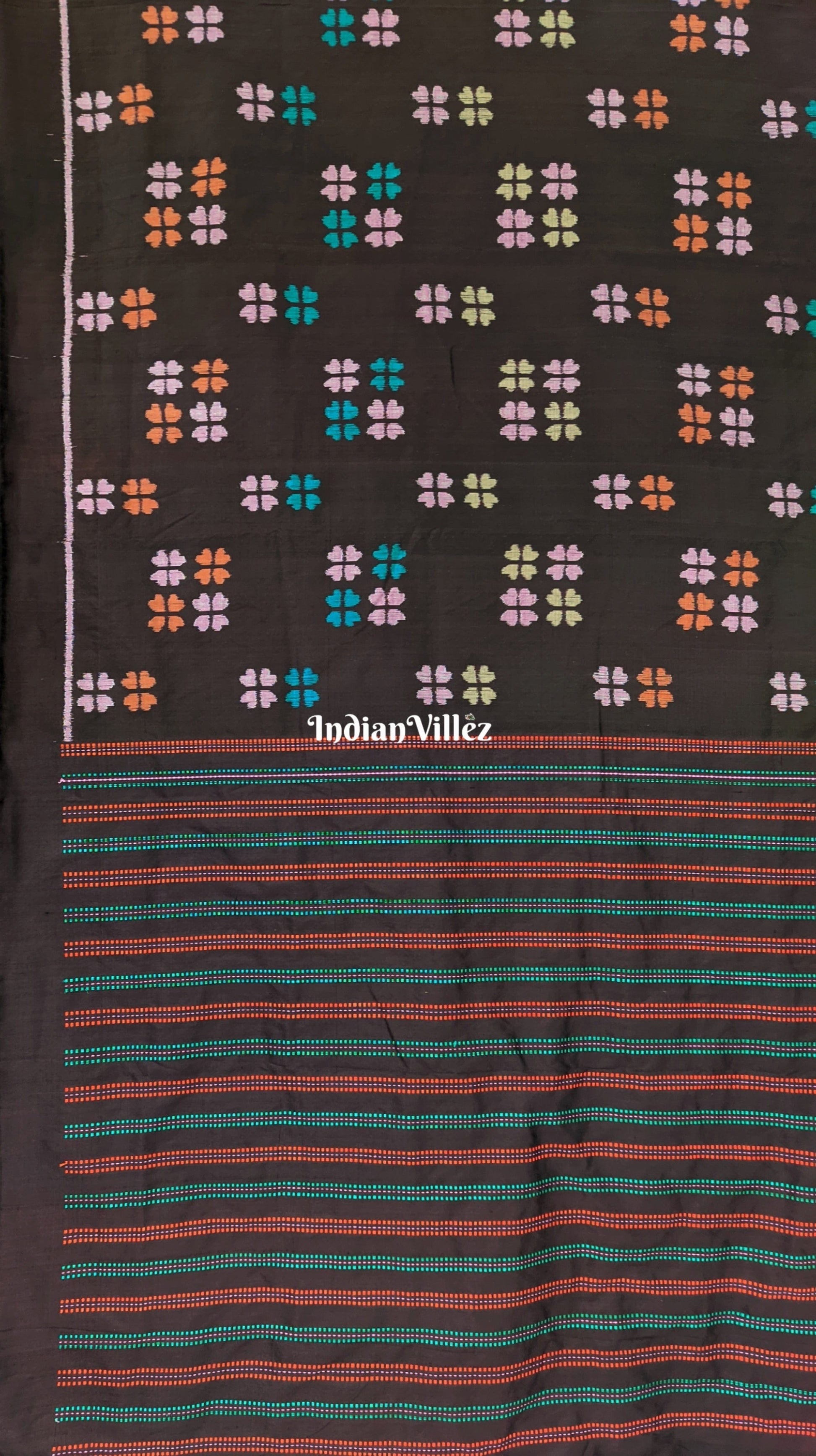 Black Odisha Handloom Contemporary Silk Saree