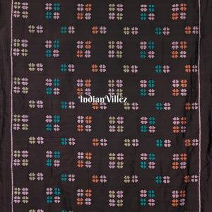 Black Odisha Handloom Contemporary Silk Saree