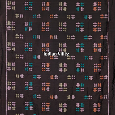 Black Odisha Handloom Contemporary Silk Saree