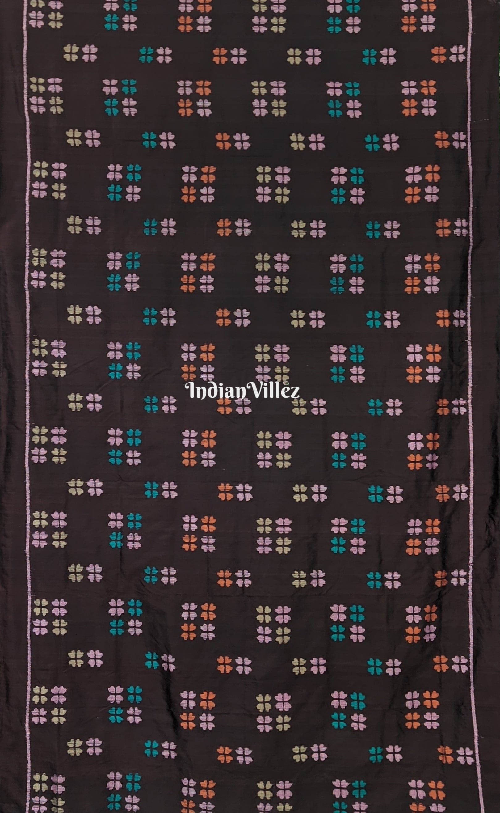 Black Odisha Handloom Contemporary Silk Saree