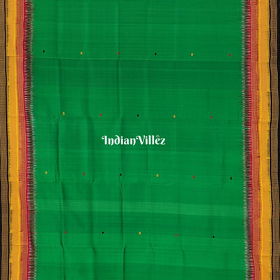 Green Kathiphera Ikat Odisha Handloom Khandua Silk Saree