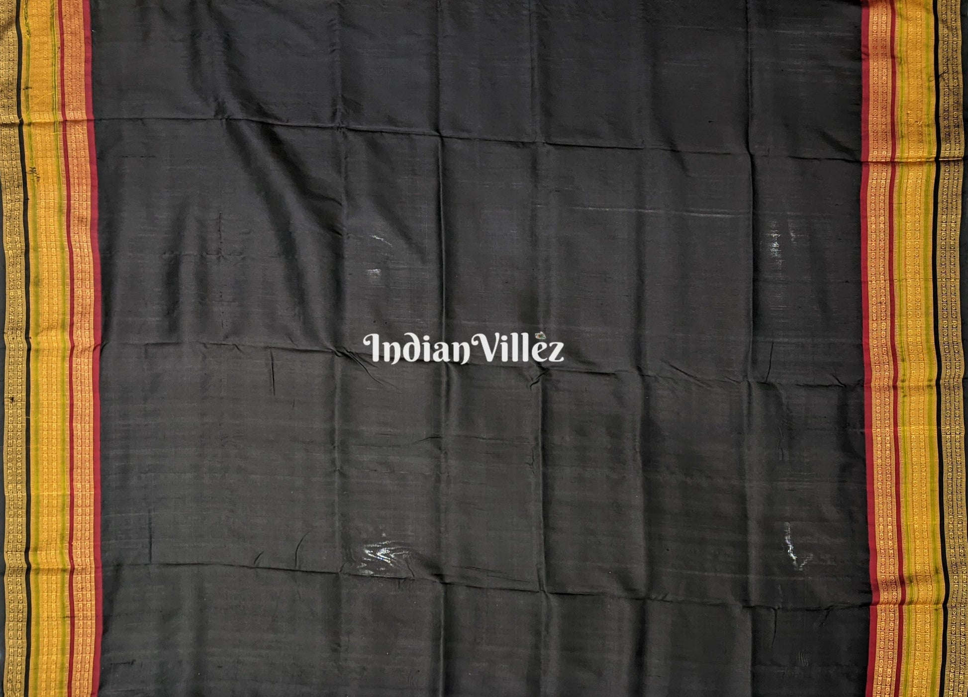 Mehndi Green Kathiphera Ikat Odisha Handloom Khandua Silk Saree