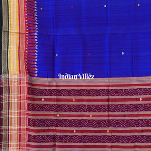 Royal Blue Kathiphera Ikat Odisha Handloom Khandua Silk Saree