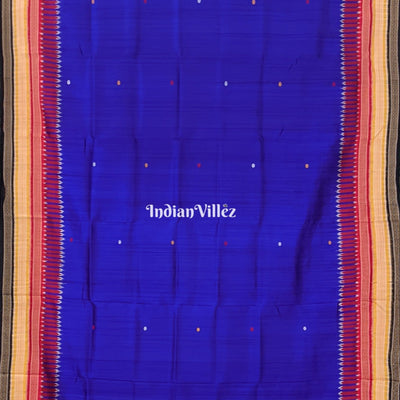 Royal Blue Kathiphera Ikat Odisha Handloom Khandua Silk Saree