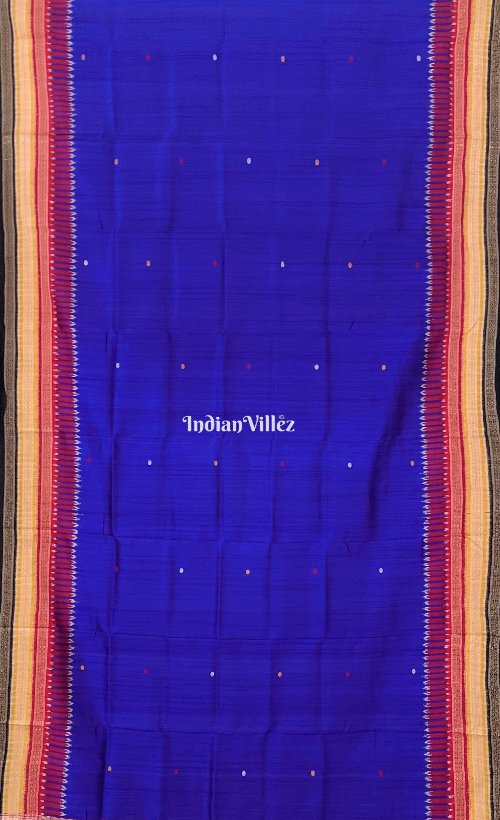 Royal Blue Kathiphera Ikat Odisha Handloom Khandua Silk Saree