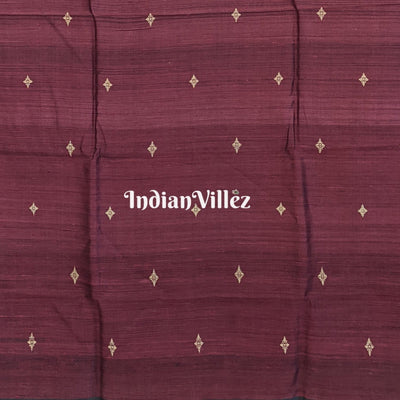 Chandan Color Gopalpur Tussar Silk Saree with Lotus Anchal