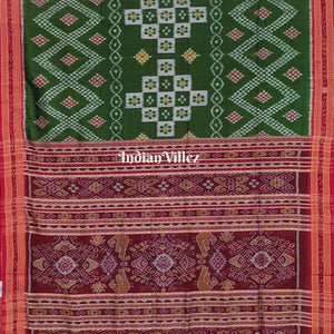 Mehndi Green Body Tarabali Pasapali Silk Saree