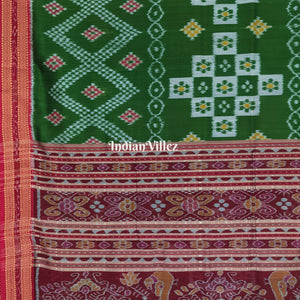 Mehndi Green Body Tarabali Pasapali Silk Saree