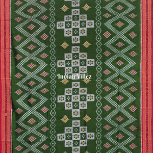 Mehndi Green Body Tarabali Pasapali Silk Saree