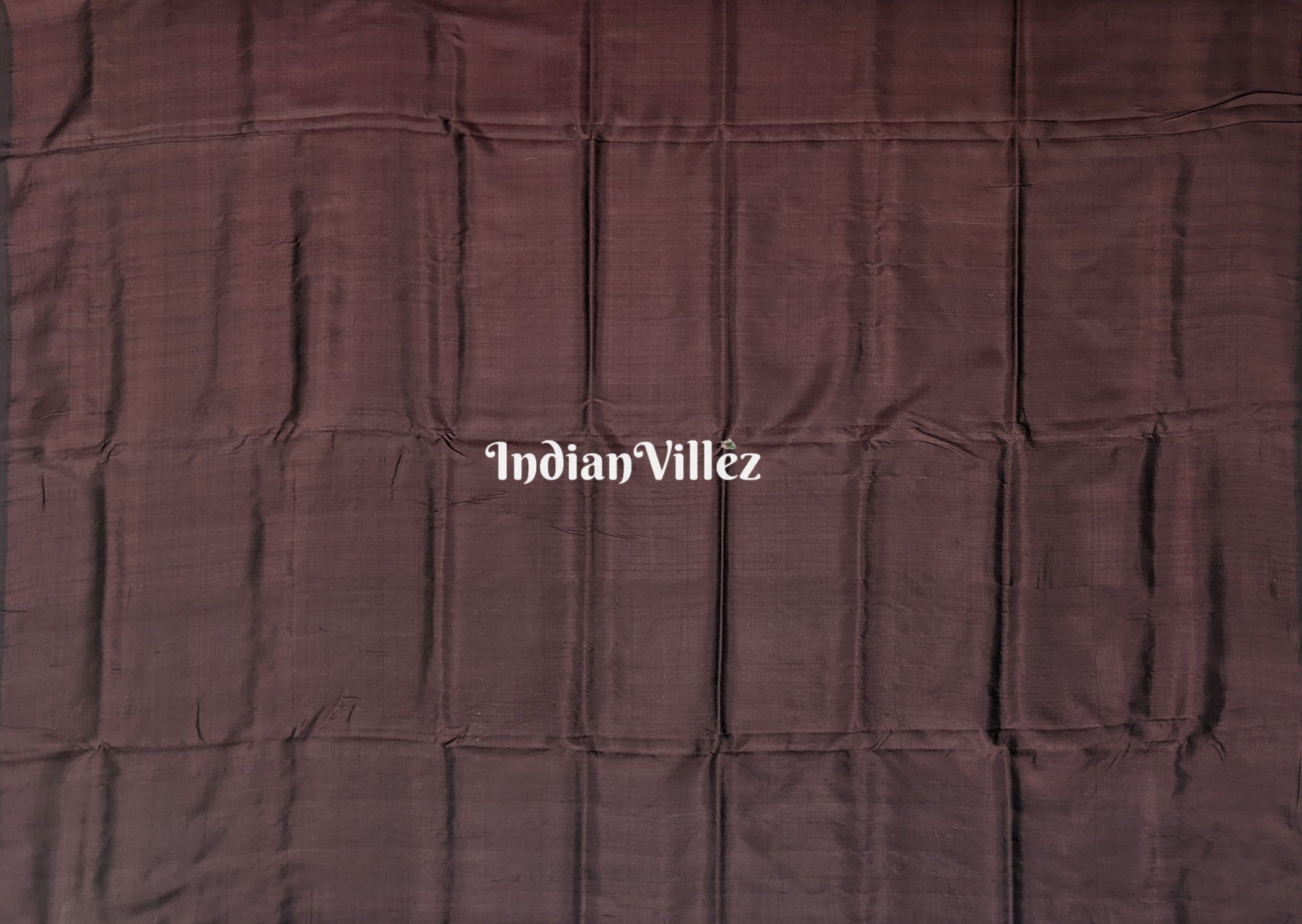 Coffee Cambodian Inspired Designer Contemporary Silk Saree