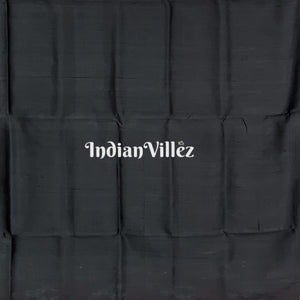 Maroon Tribal Theme with Single Pasapali Border Khandua Silk Saree