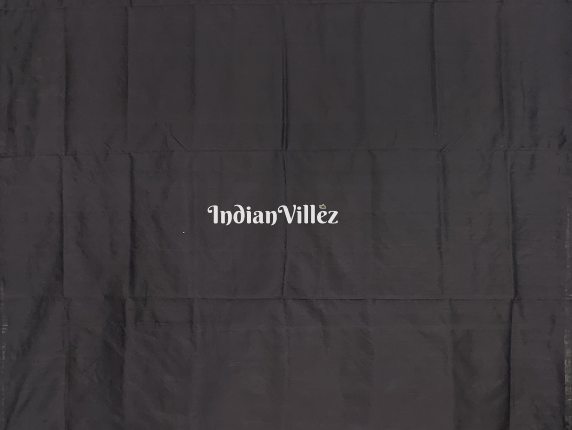 Maroon Leaf Design Odisha Ikat Contemporary Bomkai Silk Saree