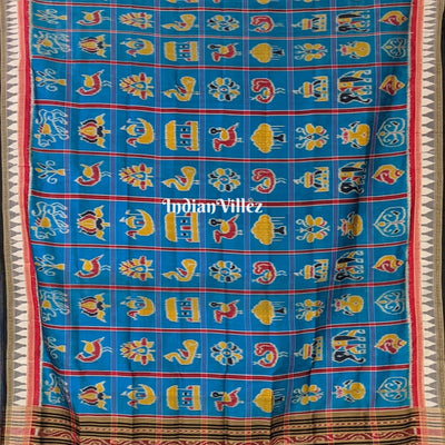 Blue Nabakothi Odisha Handloom Silk Dupatta