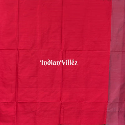 Black Gray Red Silk Handloom Pochampally Ikkat Saree