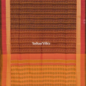 Multicolored Pochampally Ikat Silk Handloom Saree