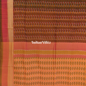 Multicolored Pochampally Ikat Silk Handloom Saree
